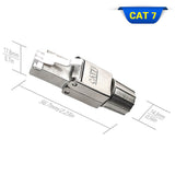 Tool-Free CAT7 RJ45 Connector for Shielded Ethernet Cable