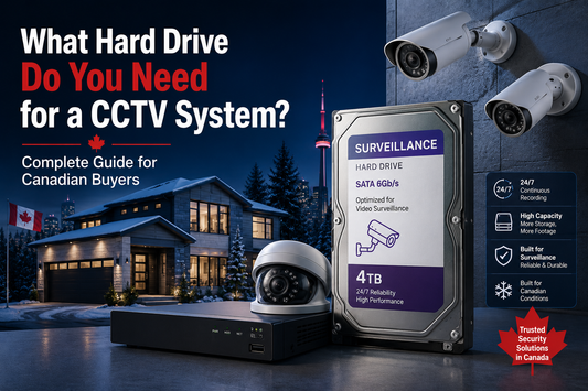 Best hard drive for CCTV system in Canada with DVR and NVR surveillance storage setup