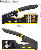 RJ45 Pass Through Crimp Tool, RJ45 Cat5 Cat6 Cat7 Crimping Tool, RJ11 Crimping Tool