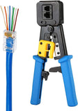 RJ45 Crimp Tool Kit, Pass Through Ethernet Crimper