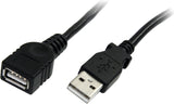 USB 2.0 Extension Cable A to A - M/F 5 ft